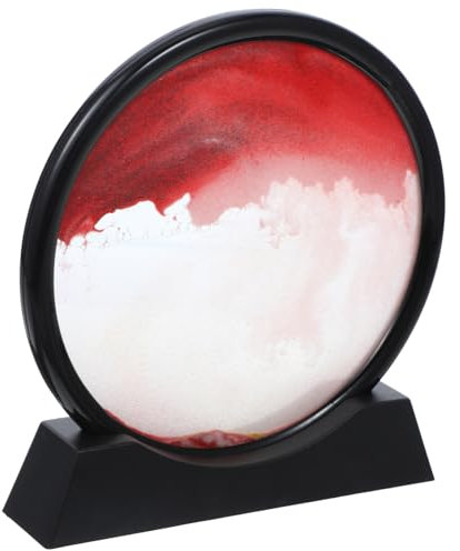 SUPVOX Art Sable Mouvement Image Artistique Paysage De Sable Mouvant Décoration De Bureau Sablier avec Motifs Fascinants