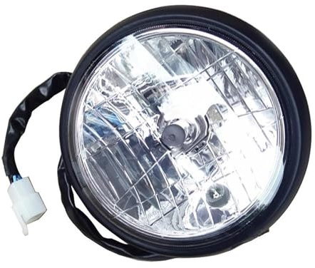 SQIFBA Moto Faro Proiettore LED per Keeway per K Light 202 125 per Superlight 125 150 200 Moto Retro Superlight Faro Fari Lampada Faro Tondo Faro Anteriore Moto