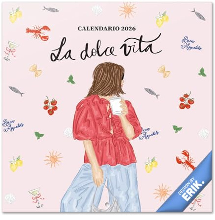 Grupo Erik Kalender 2026 Wandkalender Ana Marín Kalender 2026 Familienplaner 30 x 30 cm 12 Monate + Letzten 4 Monate 2025 auf einer Seite - Offizieller Fanartikel Merch