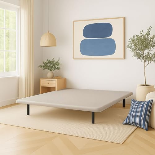 Cache-sommier 160x200 Beige Jersey pour Cadre à Lattes