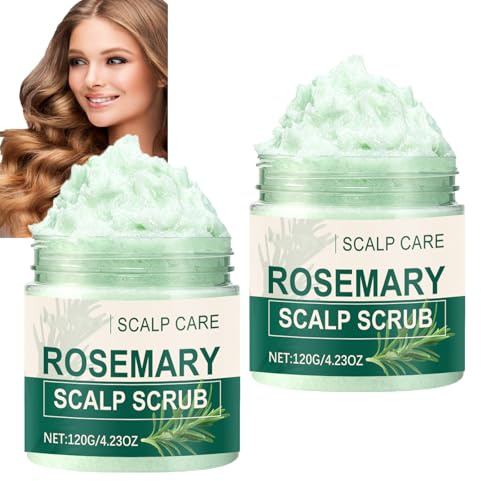 Exfoliante del cuero cabelludo de romero, exfoliación diaria del cuero cabelludo, exfoliación de romero, cuero cabelludo refrescado, reduce la formación de aceite y la escama, textura ligera masaje