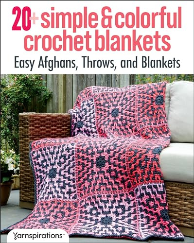 20+ Simple & Colorful Crochet Blankets: Easy Afghans, Throws, and Blankets