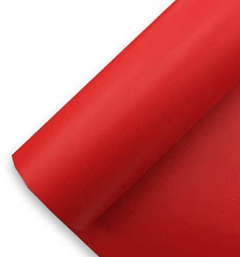 Könighaus (10,13€/m2) Rot Matt Autofolie 100 x 152 cm blasenfrei mit Anleitung