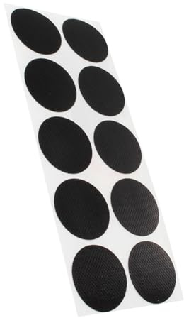 KLEBESHOP24 Klebepunkte farbig | PE-beschichtete Markierungspunkte | Farbe, Menge & Durchmesser wählbar | Bunte Klebepunkte (Schwarz, Ø 30 mm, 100 Stück)
