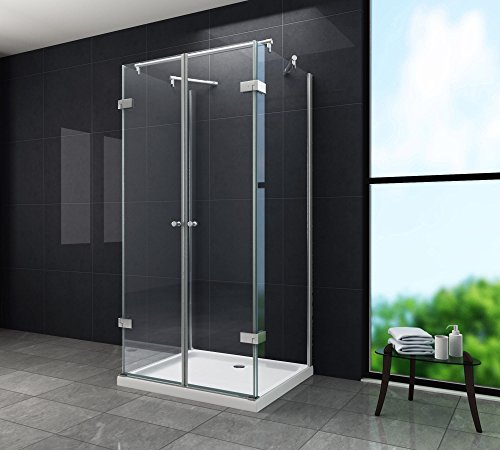 U-Duschkabine AVILO 90 x 75 x 195 cm ohne Duschtasse