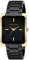 Anne Klein Women's Ceramic Bracelet Watch Black/Gold