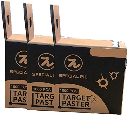 SPECIAL PIE Schusspflaster Sand Farbe1.000 Stück Ø20mm, Zielscheibe, Schießsport, Schützensport, runde Aufkleber, Punktaufkleber, Markierungspunkt, in Spenderbox (3 BOX)