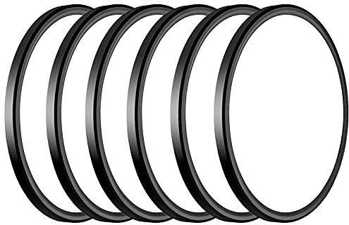 WKONCLDY 6Pack 3200lm LED Flush Mount Ceiling Light, Super Slim 12 inch LED Ceiling Light, 5000K LED Ceiling Light for Bedroom, Living Room, Dining Room (Black, Six Pack)