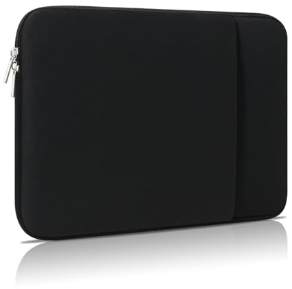 Custodia per computer portatile per Surface Pro 8 2021 e Pro X 2021-19 Rilasciato e Surface Laptop Go & Surface Pro 7/6/5/4 Rilasciato con 2 cerniere lampo Tablet Notebook Borsa accessori (nero)