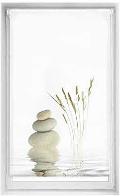 Blindecor Easy Verdunkelungsrollo ohne Bohren, Digitaldruck, 90 x 150 cm (Breite x Höhe), Stoffgröße 87 x 145 cm, Thermo-Rollo