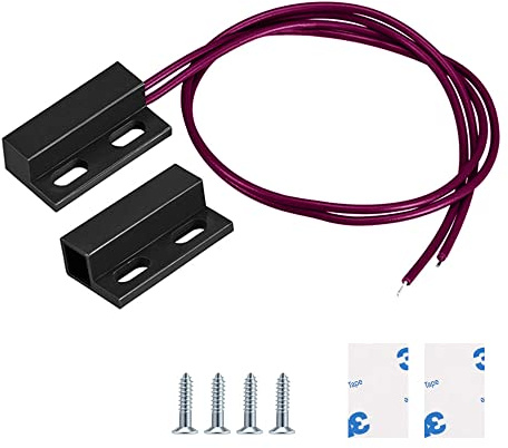Gebildet 0-230V Magnetschalter,Versenkter Sicherheitsfenster-Tor-Kontaktsensor, Magnetischer Alarm-Reed-Schalter Magnet in der Nähe–Stromkreis verbinden, Magnet entfernt–Stromkreis unterbrechen