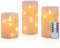 CCLIFE LED Kerzen Set mit Fernbedienung Timer Funktion 300 Stunden flackernde Paraffin Echtwachs,mit Lichterkette
