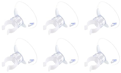 QUARKZMAN 10mm Acuario Ventosa Clips x 6uds Aérea Línea Tubo Transparente