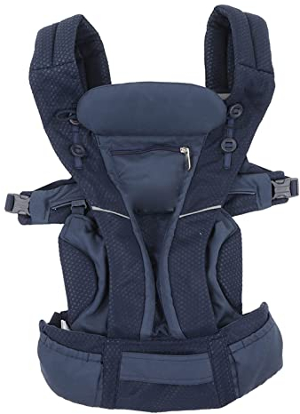 Babysitz-Tragetasche, Tasche, Baby-Rückentrage mit der Vorderseite nach Außen, Weich, Ergonomisch, Alle Tragepositionen, 4-in-1 für Mama für den Außenbereich (Blau)