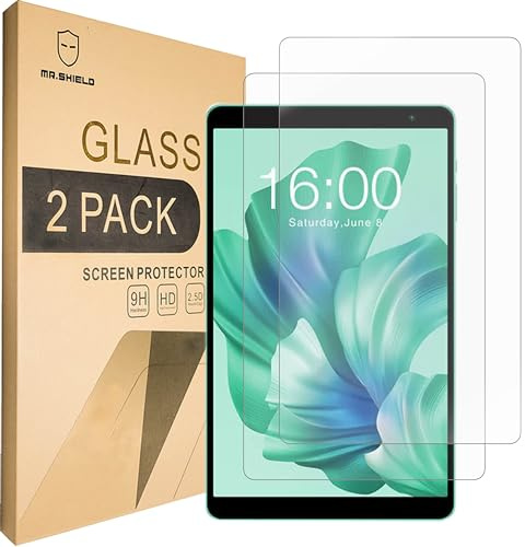Mr.Shield Schutzfolie für TECLAST P85T Tablet 8 Inch 2-Stück Schutzglas | Schutzglasfolie 9H Härte, HD Klare Displayschutzfolie