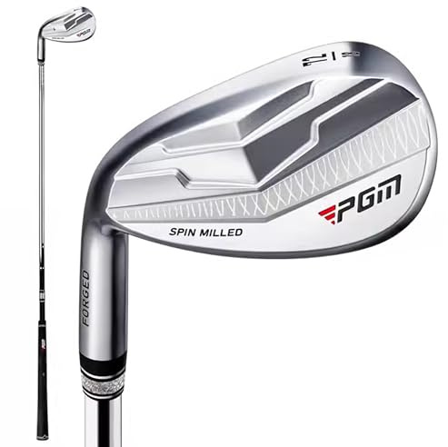 PGM Cuña para zurdos – Cuña de arena premium de 72 grados, cuña de lóbulo para hombres y mujeres – Textura CNC – Bunker Buster Escape Bunkers y ahorra golpes alrededor del palo de golf Green-High