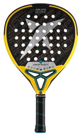 Drop Shot Axion Attack 1.0 Padel Racket (Jon SANZ Series) – 24K Twill Carbon Face | Eva Pro High Density Core | Teardrop Shape | Mid Balance 360–370 g | Advanced Players