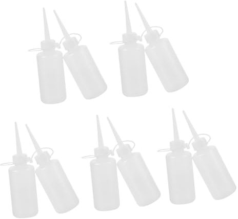 SHINEOFI 10St Nähmaschinenöler dosierflaschen kunststoffbehälter Gewürzbehälter Raupenformen Squeeze-Flaschen Nähnadelmaschine Flasche Nähmaschinenöl Flüssigkleber Flasche wegbringen Würze