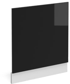 Vicco Panel Frontal R-Line, Negro Brillo Intenso/Blanco, 60 cm, ET Antracita