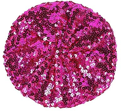 Pailletten Hut, Disco Outfit, Accessoire, Mütz mit Glänzende Pailletten, Frauen Glitzernde Pailletten Baskenmütze Glänzende Beanie Mütze Baskenmütze, Barett, Klassishe Barrett Party