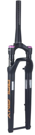 GJYDPU 700c Gravel Bike Federgabel - 12x100mm Thru-Axle, 60mm Federweg, 1-1/2 Tapered, 70mm Scheibenbremse, Luftfedergabel mit Manueller Verriegelung für Renn- und Gravelbikes