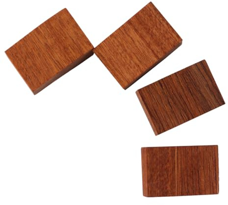 Gorise Floyd Rose Tremolo Adjustment Blocks Wood Guitar Stabilizers 4 Sizes Tremolo Wedge Set for Electric Guitar, Stratocaster Hardtail Conversions and Luthier Tools (4 Pack)