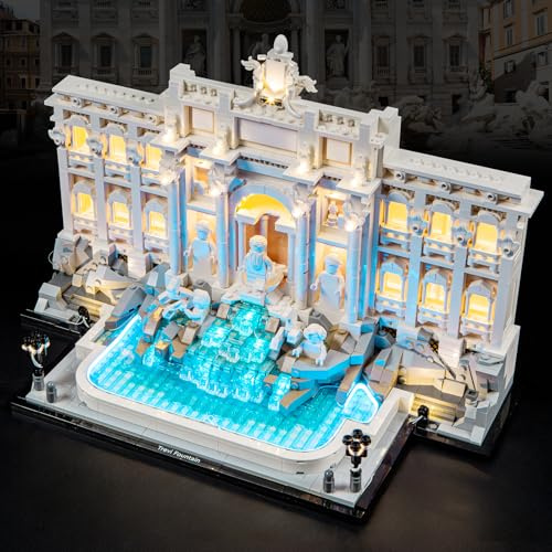 BOOZUU Kit de luz para Lego-21062 Trevi Fountain - Iluminación compatible con Lego Architecture Trevi Fountain Building Set para adultos (solo luces, sin modelo)