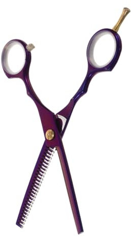 minkissy Friseurschere Haarschere aus Edelstahl Haarschere für Männer Haarstyling -Werkzeuge Haarschneidescheren für Damen Salon-Accessoire Schneiden Rostfreier Stahl rot