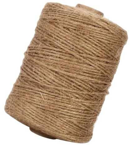 PACKOVE Cordel De Yute Natural Material De Trenzado De Cuerda De Cáñamo Cordel para Envolver Regalos Decoración De Pared para Fotos Resistente Suministros para Bricolaje
