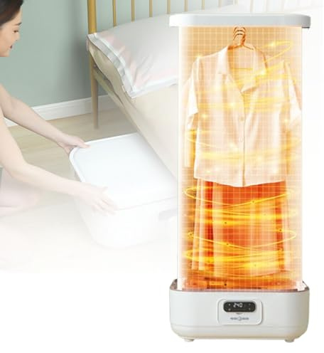 ITETONE Tendedero eléctrico de Ropa, Plancha de Vapor Vertical inalámbrica automática de 900 W, vaporizador de Ropa Plegable para Colgar, para Ropa y Telas