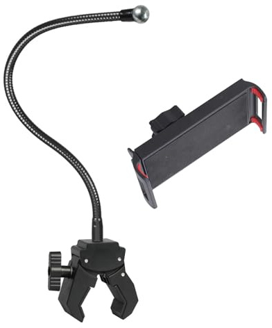 X-Institute Supports De Dotés 4 Bras Télescopiques Capacité Serrage des Bords 35 Mm pour Appareils Mobiles Écrans 4 7 Et 11 Pouces Universel pour Tablettes