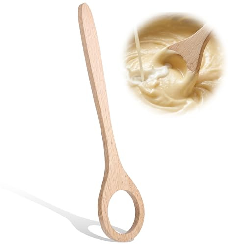 Wooden Dough Whisk, 12 Inch/30cm Reusable Wooden Sourdough Whisks for Cooking, Washable Sourdough Mixing Tool, Practical Bread Baking Supplies for Home Restaurant Picnics Camping