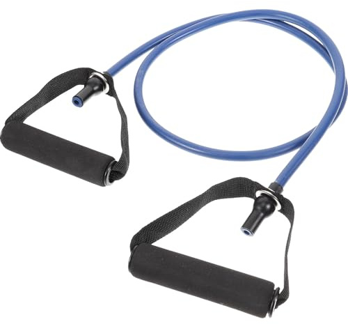 TOYANDONA Corde de Traction Élastique en Latex 20 LB Bleue Poignée Antidérapante pour Musculation, Bande de Machine à Câble, Accessoire de Gym pour Fitness, Yoga et Rééducation