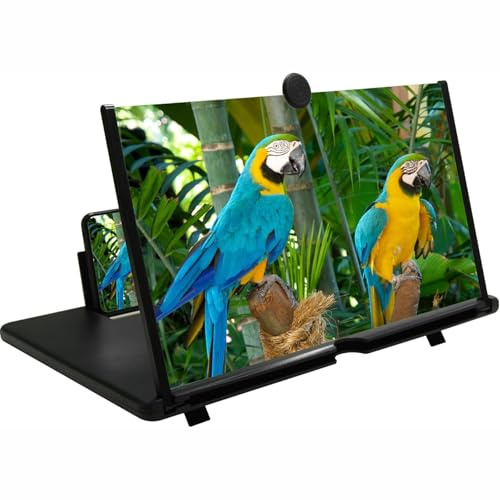 Chililon Ampliador de Pantalla movil, 16 Pulgadas HD Lupa para telefono movil, para Todos los Smartphones, antiluz Azul, Lupa de Pantalla 3D para Ver vídeos de películas