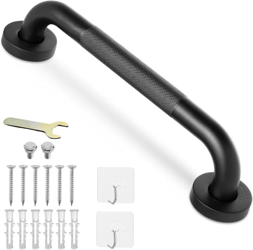500mm 20inch Grab Bar Rail, Non-Slip Bathroom Safety Handle, 304 Stainless | Bathroom Disability Auxiliary Handle, Chrome Grab Rail for Kitchen Bedroom Bathtub, Shower, Steps, Indoor/Outdoor