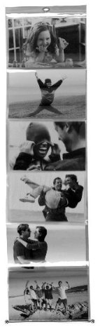 Cornice portafoto da appendere, per 6 foto, in plastica, per foto da 15 x 10 cm