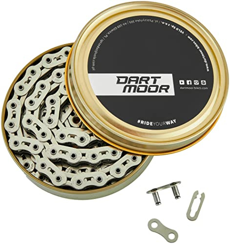 DARTMOOR Core Light Singlespeed Kette 1/8 Silber 2022 Fahrradkette