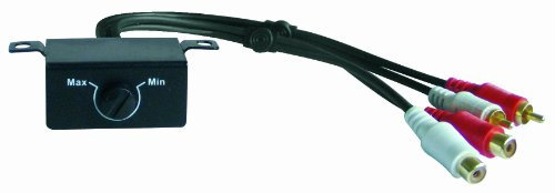 PHONOCAR 4/193 Potenziometro Subwoofer per il Controllo dei Bassi, Cavo RCA, Regolatore Subwoofer, Nero, 1 Anno di Garanzia