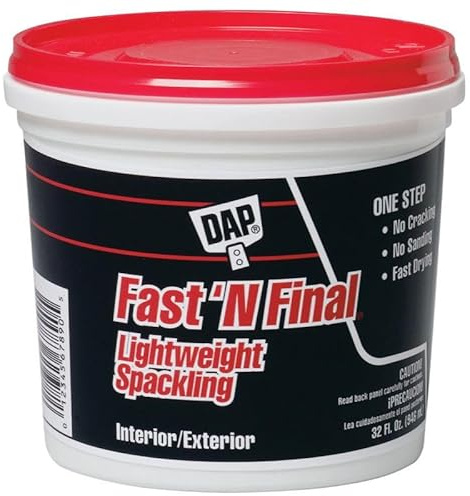 DAP Fast 'N Final Ready to Use White Lightweight Spackling Compound 1 qt.