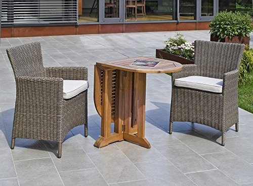 Beauty.Scouts Outdoor Collar Edition DEST Klapptisch MyFriend Holz Teak Balkontisch klappbar 120x60cm Teakholztisch Holztisch Teak Terassentisch Tisch Teakklapptisch