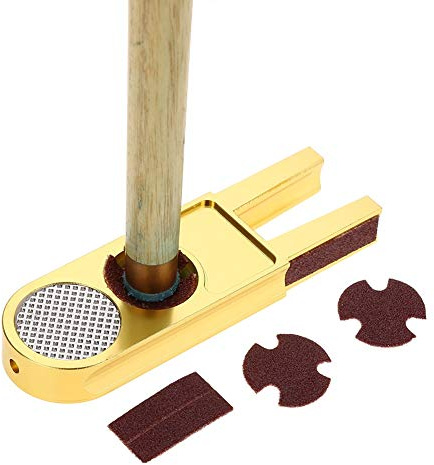 MAGT Billard Queue Tip Trimmer, 3 in 1 Multifunktion Snooker Billard Queue Spitzen Trimmer Shaper Tapper Reparatur Werkzeuge Zubehör