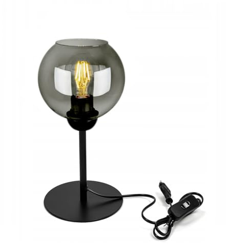 FKL DESIGN Home Deco Deckenlampe Pendellampe Hängelampe Wandlampe Tischlampe Leuchte Pendelleuchte Kugel Schwarz Grau Weiß Lampe aus Serie N100 verschiedene Varianten (N100-L1)