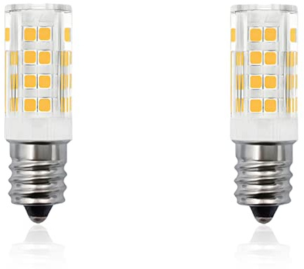 HUIMEIIA E14 LED European Base Bulb 4W Equivalent 40W Incandescent Bulb AC110-130V Turkish Lamp Replace for Cooker Hood,Sewing Machine,Refrigerator Daylight White 6000k 400LM No-Dimmable