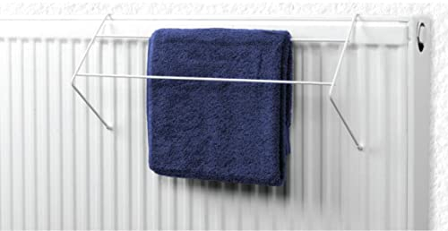 Vivo Technologies 1×3 Pack of Radiator Airer Dryer Clothes Drying Rack Rail 2 Bar Towel Holder Hang Indoor Laundry Dryer Rail Lightweight