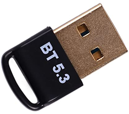 Bluetooth-Adapter für PC, Bluetooth 5.3 USB-Adapter, Schnelle Übertragung und Verzögerungsfrei, Bluetooth-Dongle-Sender-Empfänger für Windows 8.1 10 11 PC