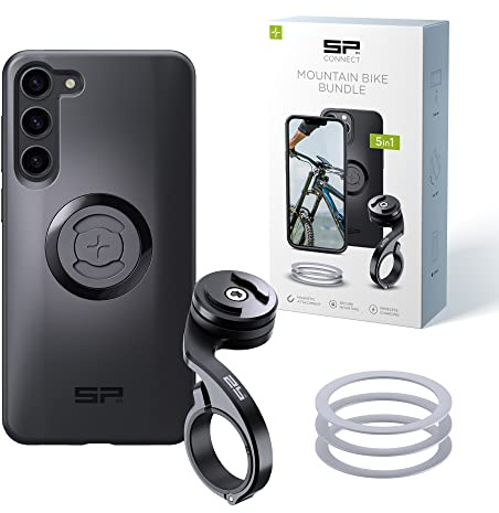 SP CONNECT Mountain Bike Bundle |SPC+| kompatibel mit Samsung S23+ | Handyhalter für Mountainbike| Mountainbike MTB Handy Halterung Gadget