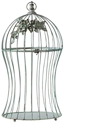 Kerzenhalter, Vintage-Kerzenhalter aus altem Eisen, ausgehöhlt, romantischer geschnitzter Kerzenhalter, Vogelkäfig-Dekoration, dekorativer Kerzenhalter (Farbe: B) (1)