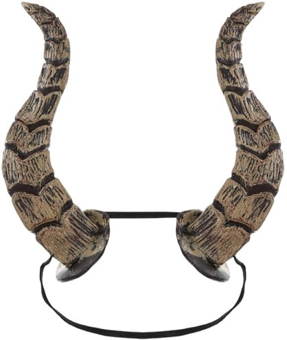 Horn-Stirnband: 1 Stück Halloween-Hörner-Stirnband Gothic-Antilope Schafhorn-Reifen- Kopfbedeckung Haarschmuck Für Halloween-Party Ziegenhörner- Cosplay-