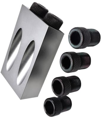 IWOWHERO Practical Woodworking Tool Grey Inclined Hole Locator Enhance Drilling Accuracy