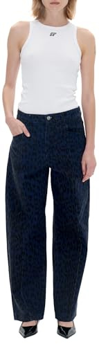 Baum und Pferdgarten Damen Pants Nara-Hose, Blauer Leopard, 32
